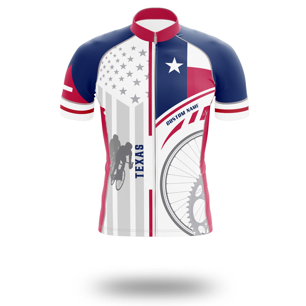 Texas Flag Cycling Kit, Cycling Custom Your Name Jersey and Bib Short