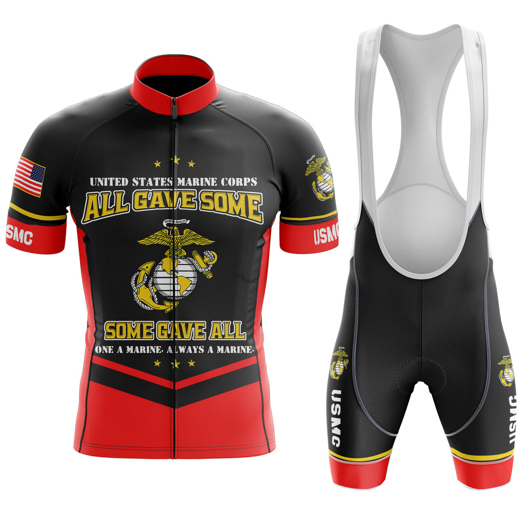 USMC United States Marine Corps Cycling Jersey - All Gave Some, Some Gave All Jersey & Bibs