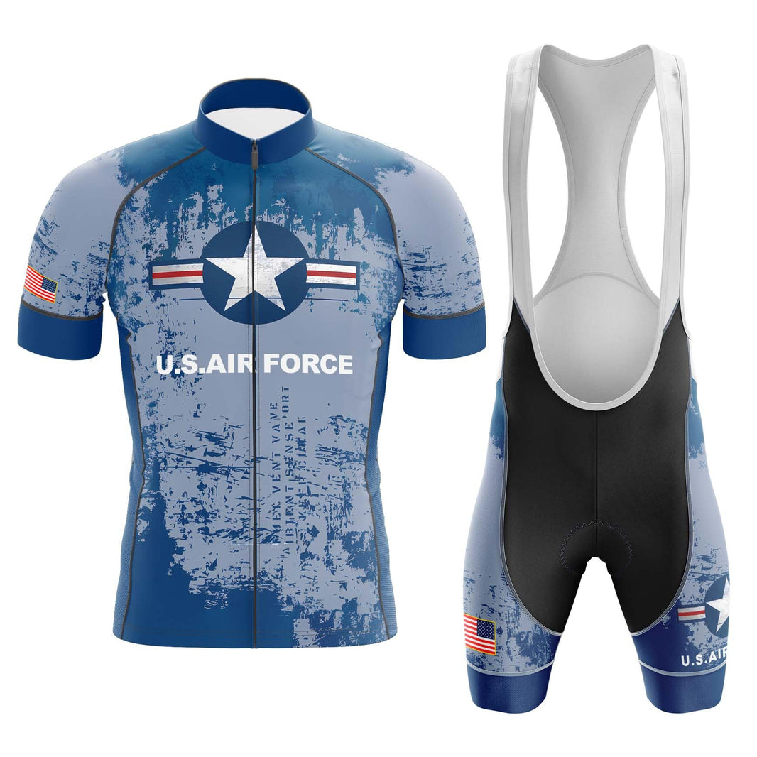 US Air Force Cycling Jersey Grunt Style, Blue Cycling Jersey Kit
