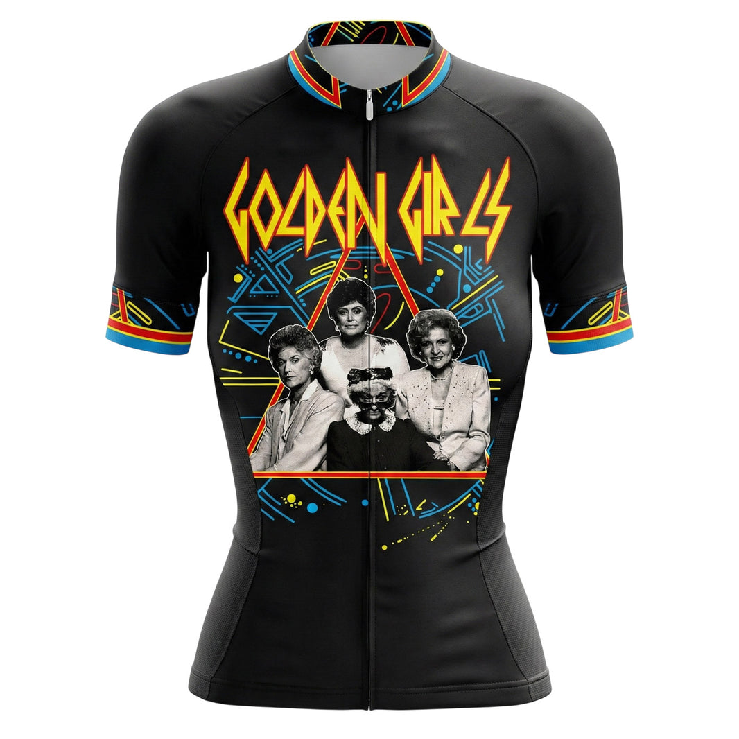 Def Leppard The Golden Girls Women's Cycling Jersey - Short Sleeve Cycling Jersey-Black