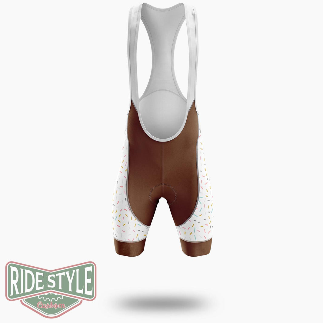 Donut Eat More Hole Foods Cycling Jersey Kit, Bicycle Clothing Summer New - Bib Shorts-White