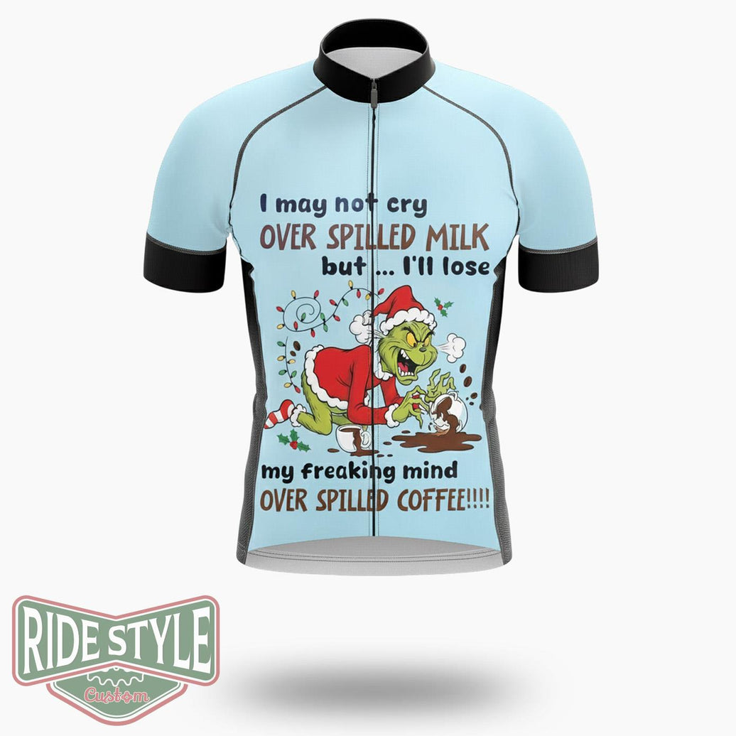 I May Not Crry Over Sille Milk Cycling Jersey Kit - Short Sleeve Cycling Jersey-White