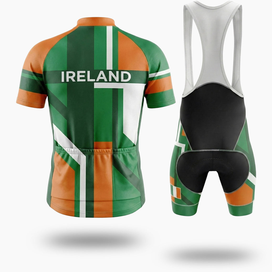 Ireland Cycling Jersey Short Sleeve Full Kit - Short Sleeve Cycling Jersey Kit-White