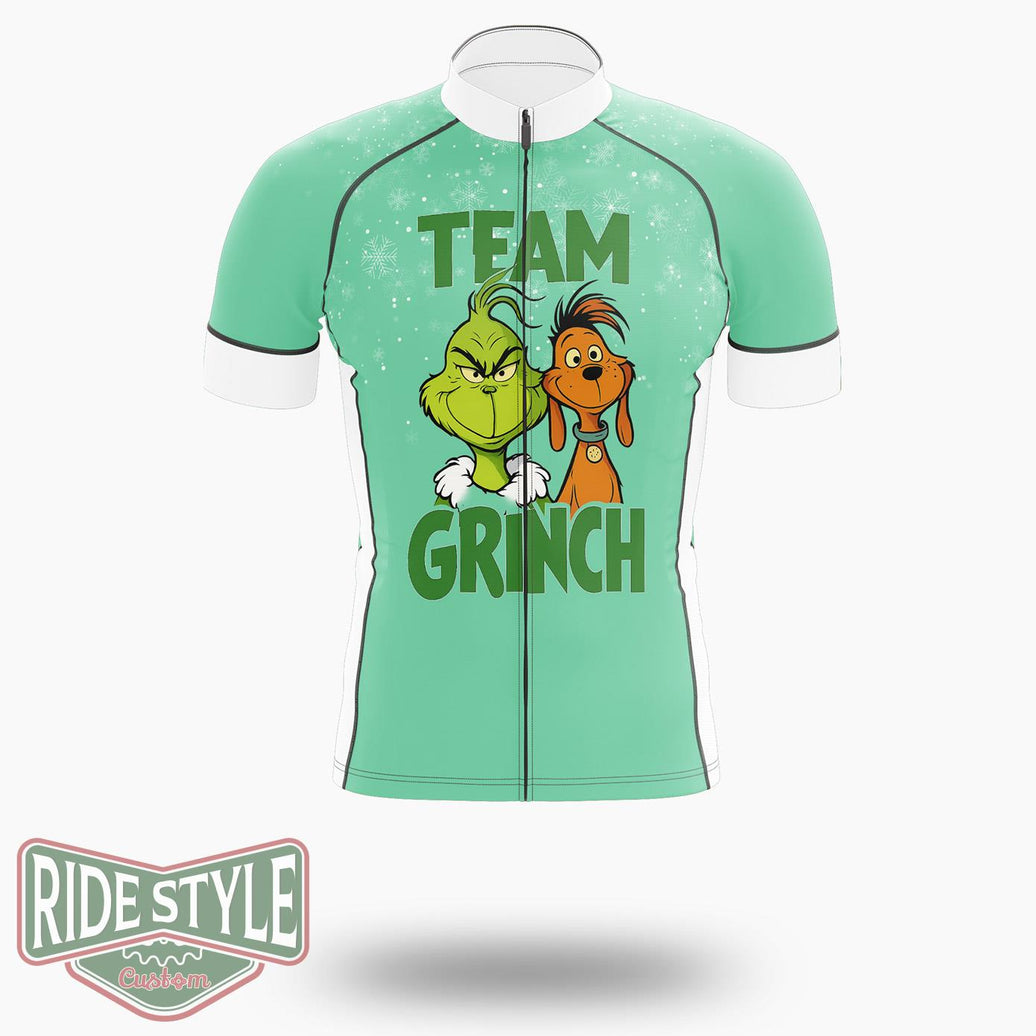 Team Grinch Cycling Jersey Kit - Short Sleeve Cycling Jersey-White