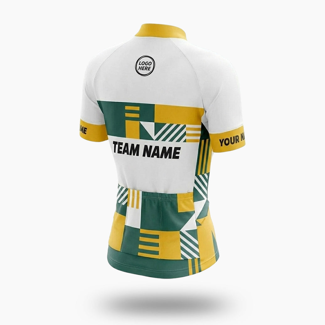 Women Cycling Jersey Custom Team Name, Logo Team and Personalized Name Jersey Full Kit - Women Short Sleeve Cycling Jersey-White
