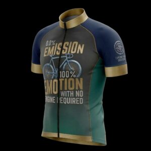 00% Emission 100% Emotion With No Engine Required Cycling Jersey, Cycling Bicycle Shirt 2