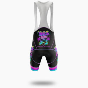 80s Tropical Retro, The 80s Memories, Miami Vice Bike Cycling Jersey - Bib Shorts-White