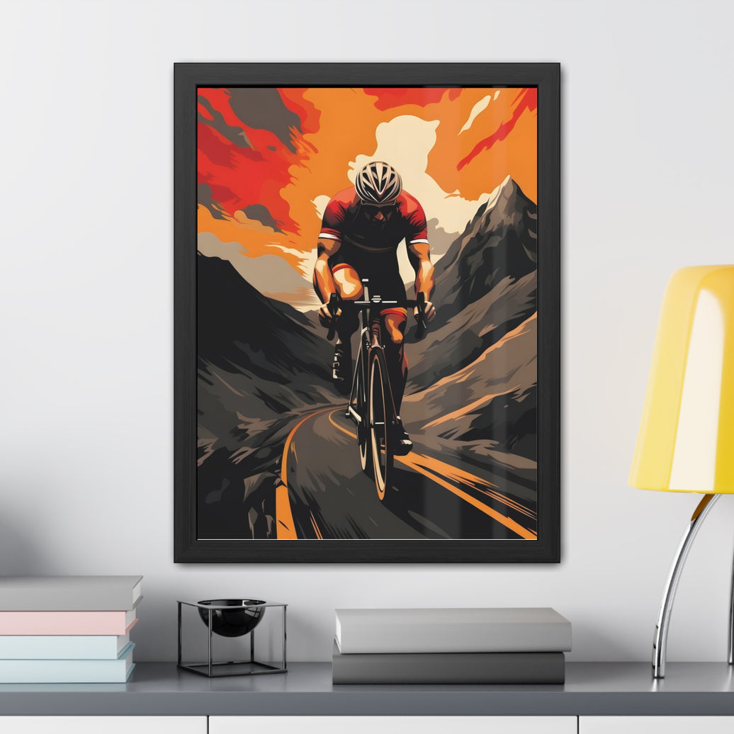 Cycling Poster - Road Bike Beauty and Gift For Cyclist Framed Poster