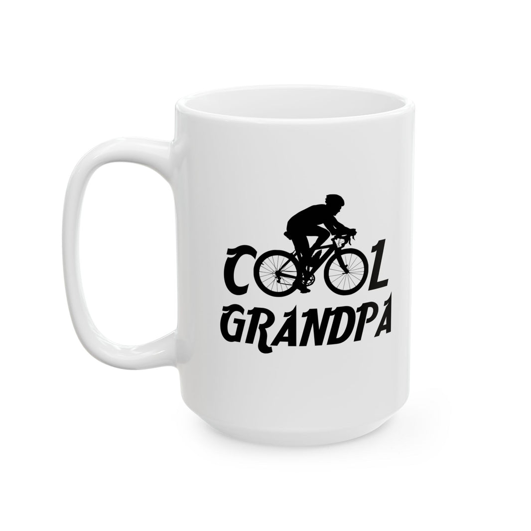 Granpa Cycling, Gift For Grandpa, Gift For Grandpa Cyclist Ceramic Mug 11oz, 15oz