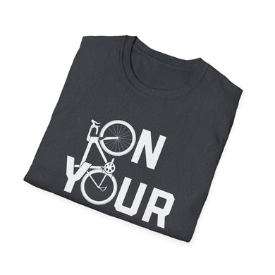 Cycling T-Shirt - 'On Your Left' Road Bike Design Shirt