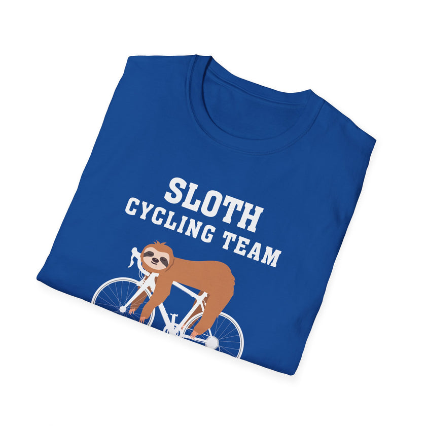 Sloth Cycling Team We'll Get There When We Get There Funny Sloth Cycling T-Shirt