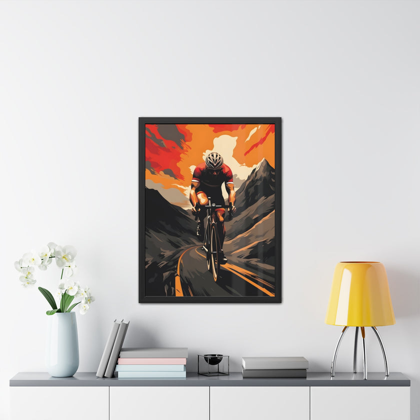 Cycling Poster - Road Bike Beauty and Gift For Cyclist Framed Poster