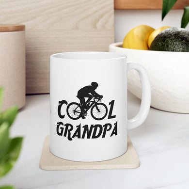 Granpa Cycling, Gift For Grandpa, Gift For Grandpa Cyclist Ceramic Mug 11oz, 15oz