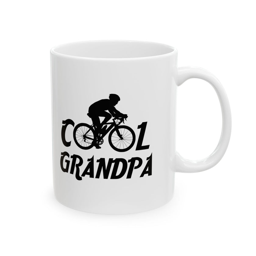 Granpa Cycling, Gift For Grandpa, Gift For Grandpa Cyclist Ceramic Mug 11oz, 15oz