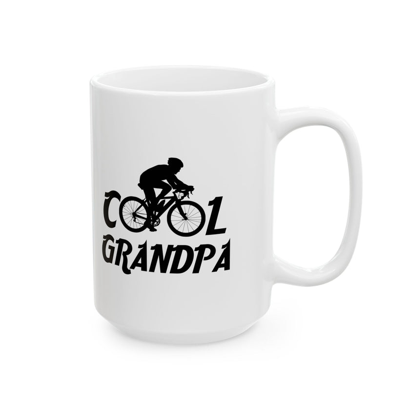 Granpa Cycling, Gift For Grandpa, Gift For Grandpa Cyclist Ceramic Mug 11oz, 15oz