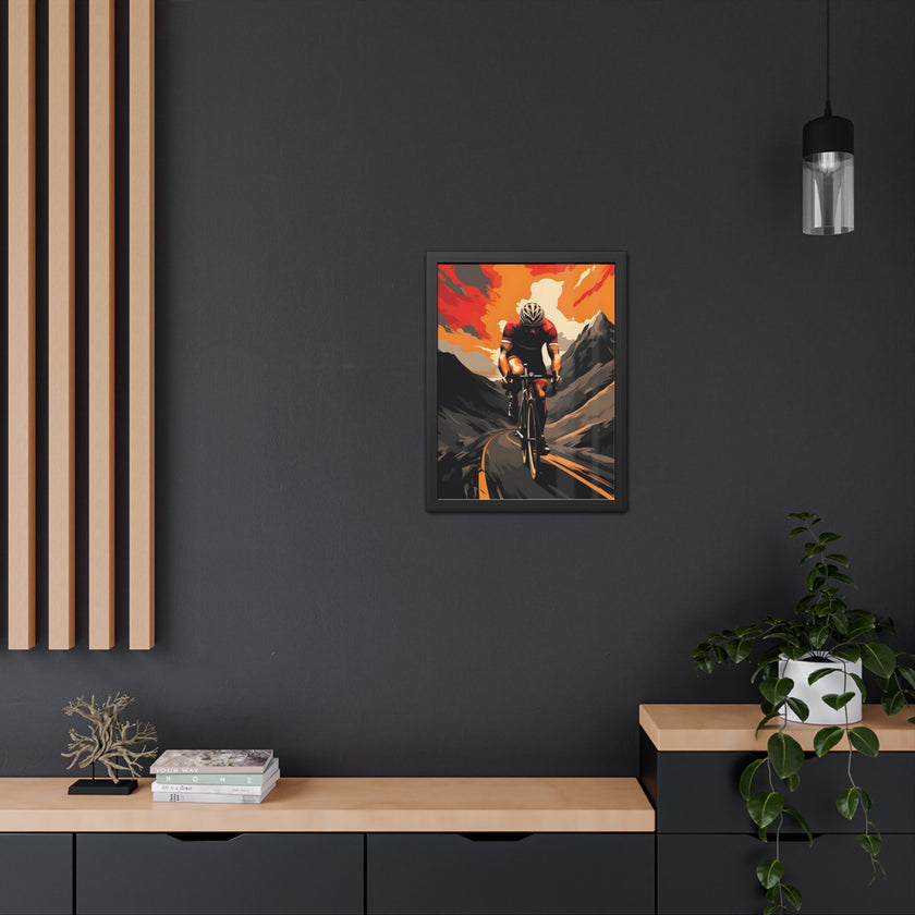 Cycling Poster - Road Bike Beauty and Gift For Cyclist Framed Poster