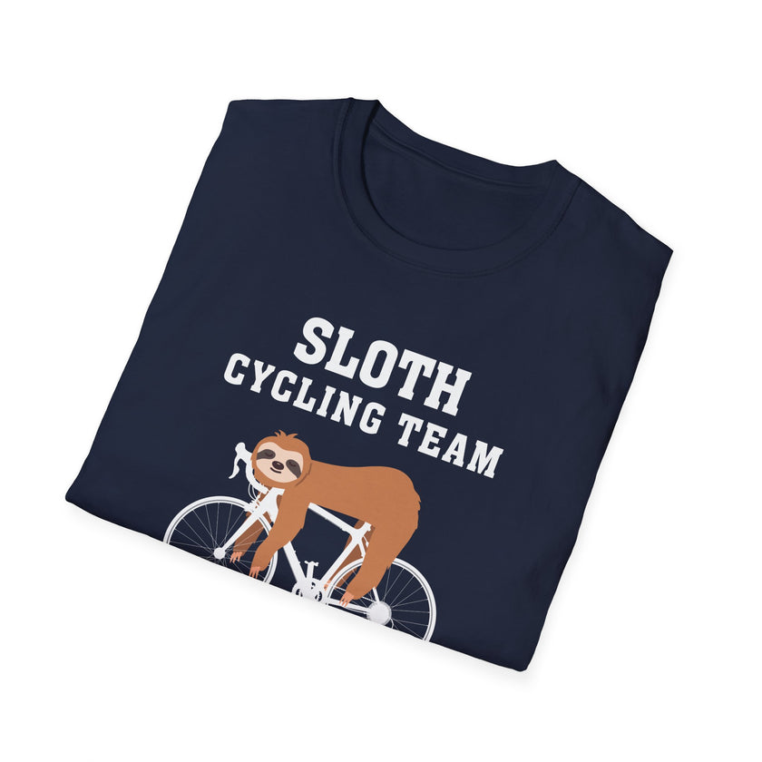 Sloth Cycling Team We'll Get There When We Get There Funny Sloth Cycling T-Shirt