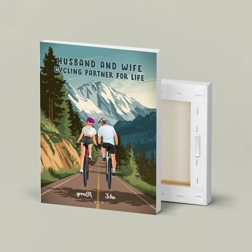 Husband and Wife Cycling Partner For Life