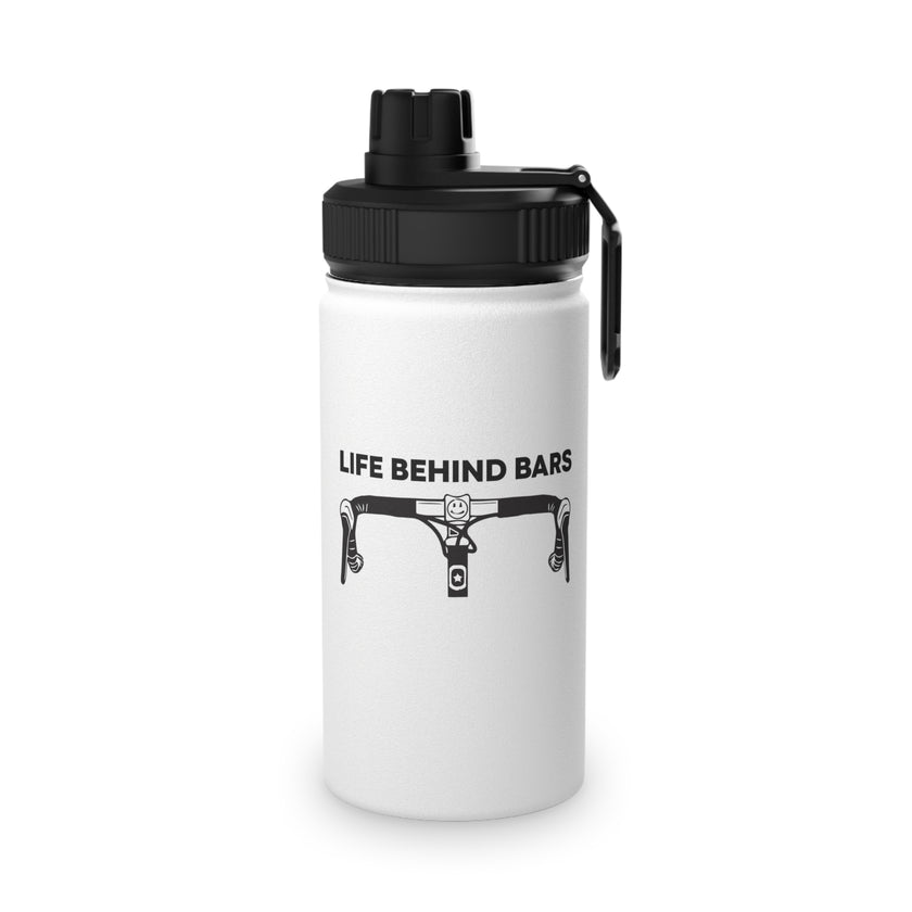 Life Behind Bars Cycling Water Bottle, Road Bike Cycling Bottle, Stainless Steel Water Bottle, Sports Lid