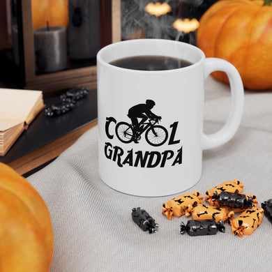 Granpa Cycling, Gift For Grandpa, Gift For Grandpa Cyclist Ceramic Mug 11oz, 15oz