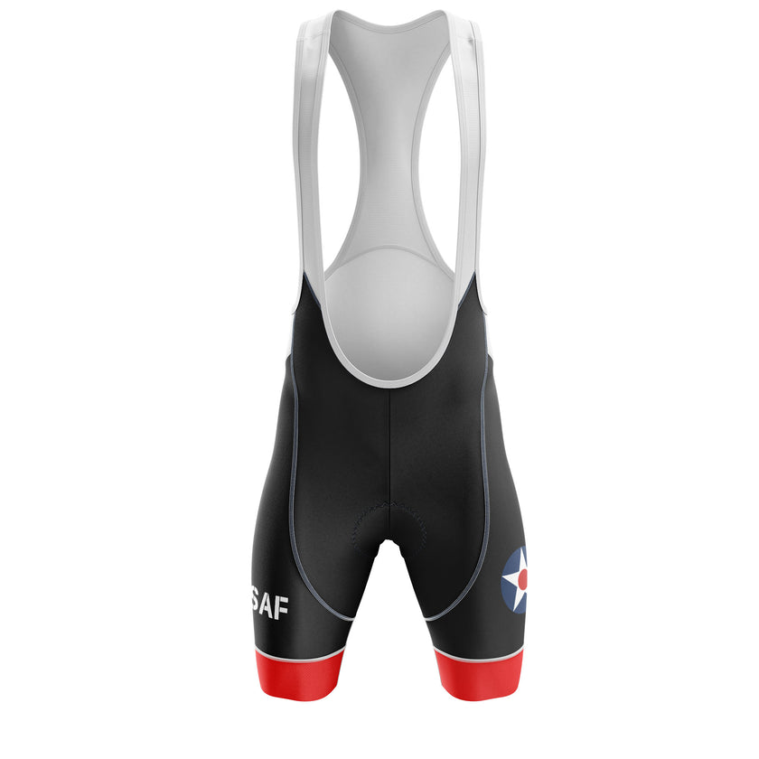 US Air Force, US Flag Aircraft Cycling Jersey Kit, Cycling Bib Shorts