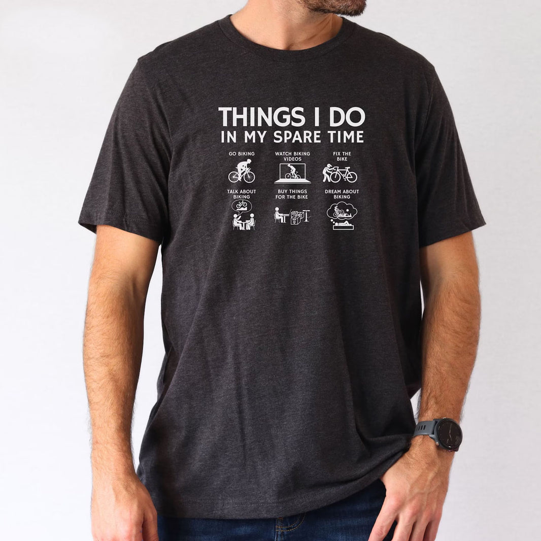 Cycling Gift Bike Shirt, Things I Do In My Spare Time T-Shirt