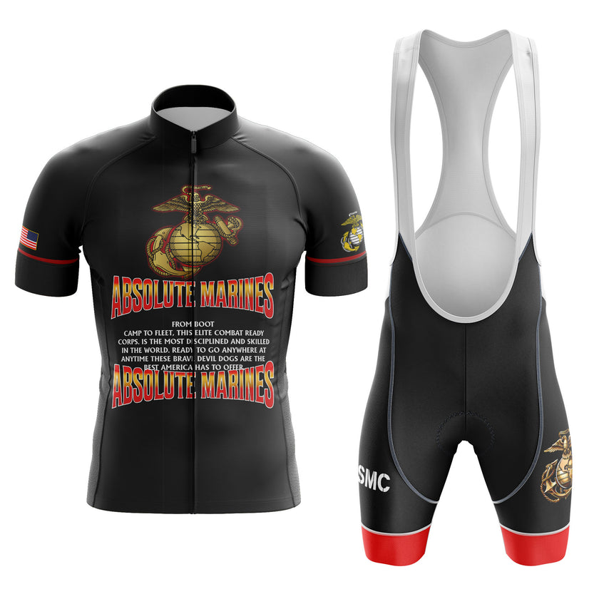 Absolute Marines From Boot Camp To Fleet Cycling Jersey, USMC Cycling Kit Or Bibs Shorts