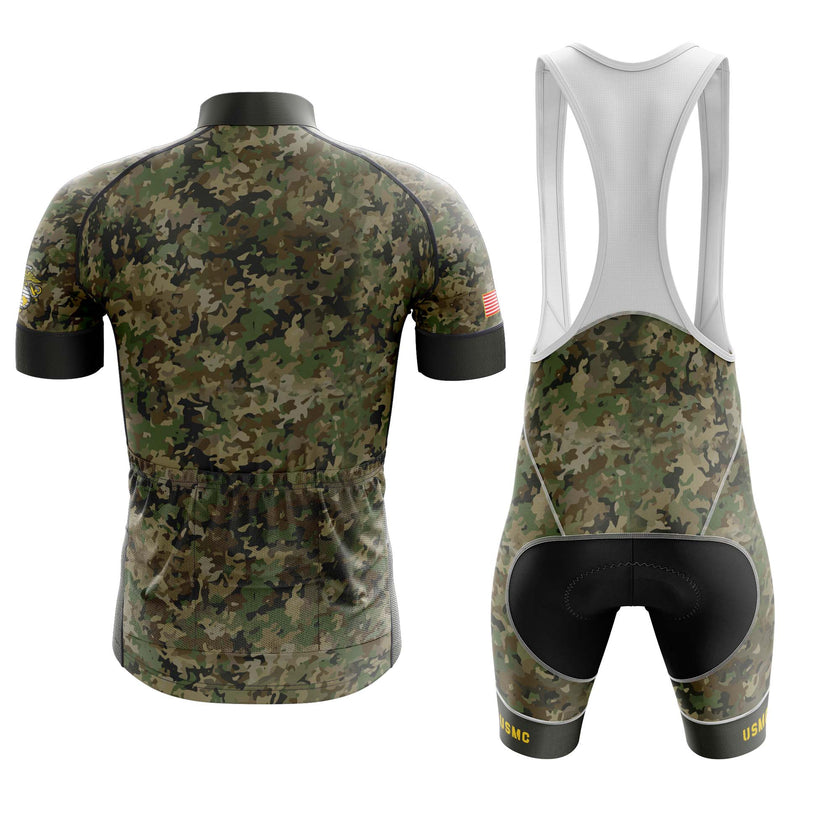 USMC Camo Cycling Kit, Marines The Few The Proud Camouflage Personalized Name Cycling Set
