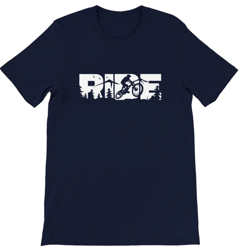 Ride Mountain Bike T-Shirt, Mountain Biker Gift, MTB T-Shirt