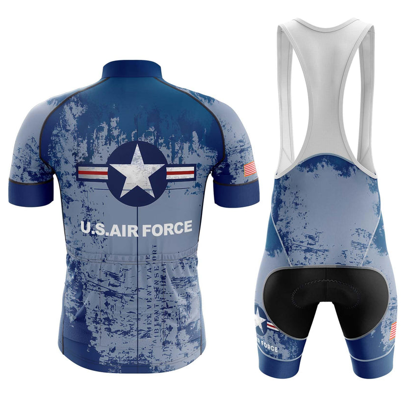 US Air Force Cycling Jersey Grunt Style, Blue Cycling Jersey Kit