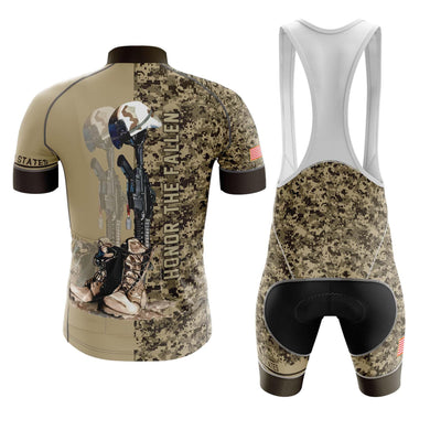 Honor The Fallen US Army Custom Name Camouflage Cycling Jersey