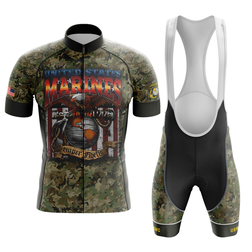 USMC Fighting Eagle Cycling Jersey, Cycling Camouflage Jersey or Bibs Short