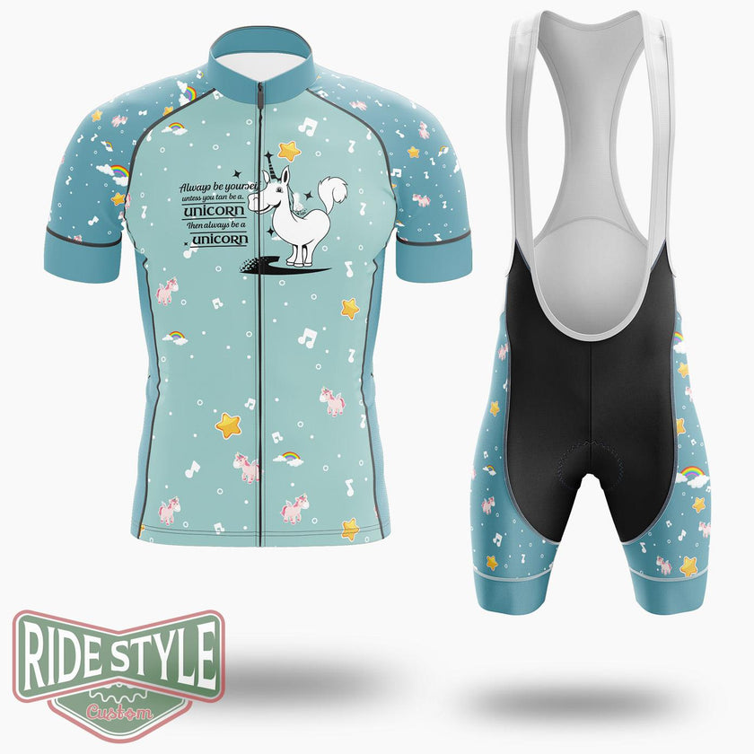 Always Be Yourself Unless You Can Be A Unicorn Then Always Be A Unicorn Cycling Jersey Kit, Bicycle Clothing - Short Sleeve Cycling Jersey Kit-White