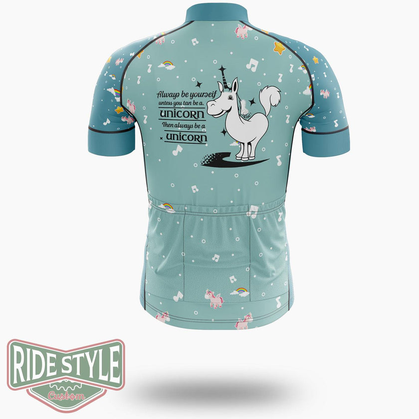 Always Be Yourself Unless You Can Be A Unicorn Then Always Be A Unicorn Cycling Jersey Kit, Bicycle Clothing - Short Sleeve Cycling Jersey-White
