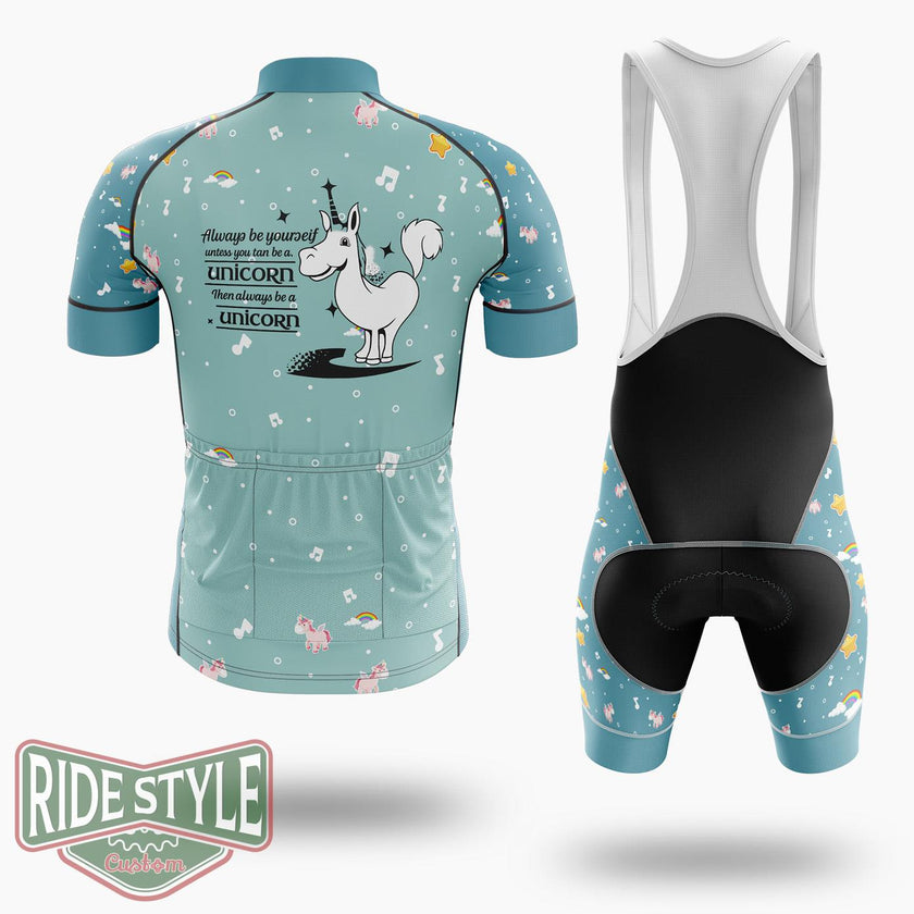 Always Be Yourself Unless You Can Be A Unicorn Then Always Be A Unicorn Cycling Jersey Kit, Bicycle Clothing - Short Sleeve Cycling Jersey Kit-White