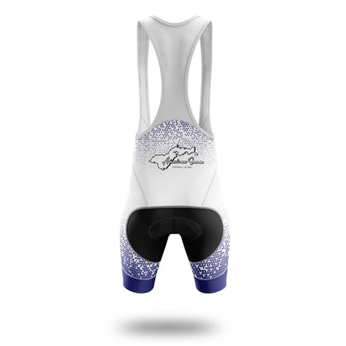 American Samoa Cycling Jersey, American Samoa State Map Cycling Jersey - Bib Shorts-White