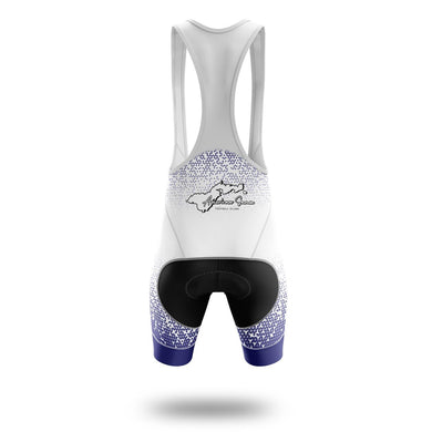 American Samoa Cycling Jersey, American Samoa State Map Cycling Jersey - Bib Shorts-White
