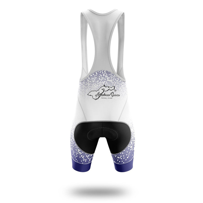 American Samoa Cycling Jersey, American Samoa State Map Cycling Jersey - Bib Shorts-White