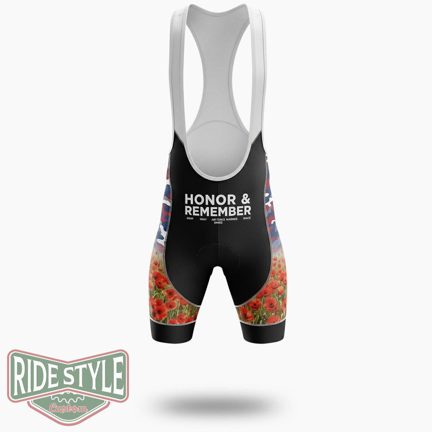 Army Memorial Day Cycling Jersey Kit - Bib Shorts-White