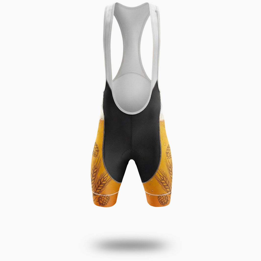 Beer Cycling Jersey Custom Team Name, Logo Team, Custom Your Name Men's Bike Jersey - Bib Shorts-White