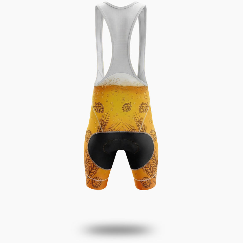 Beer Cycling Jersey Custom Team Name, Logo Team, Custom Your Name Men's Bike Jersey - Bib Shorts-White