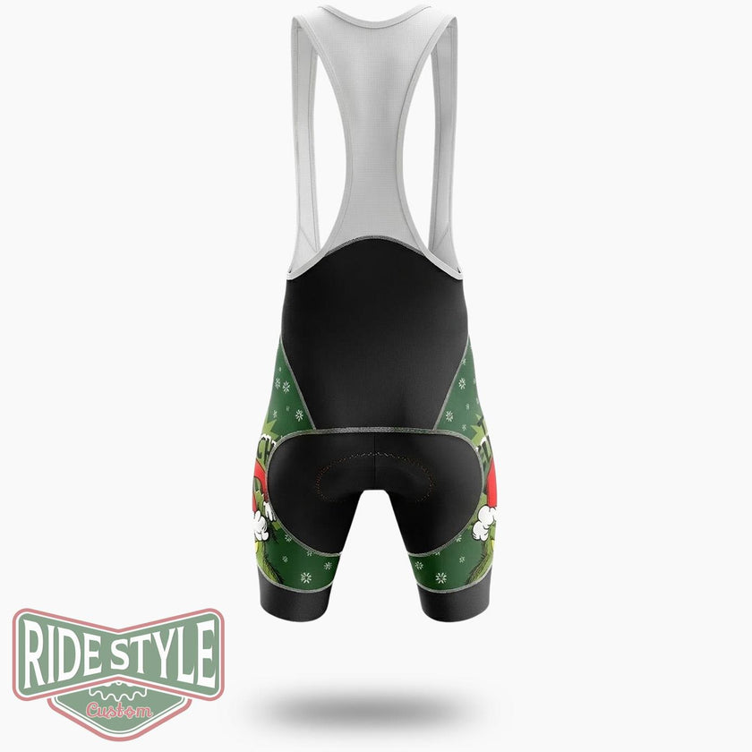 Clinch Santa Clause Cycling Jersey Kit - Bib Shorts-White