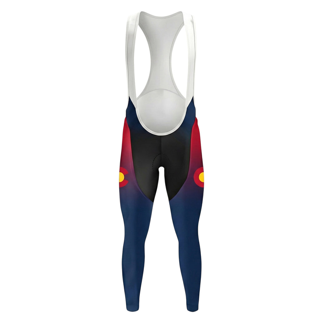 Colorado Rocky Mountain Long Sleeve Cycling Jersey, Colorado Bighorn Sheep Bike Long Jersey - Long Bib-White