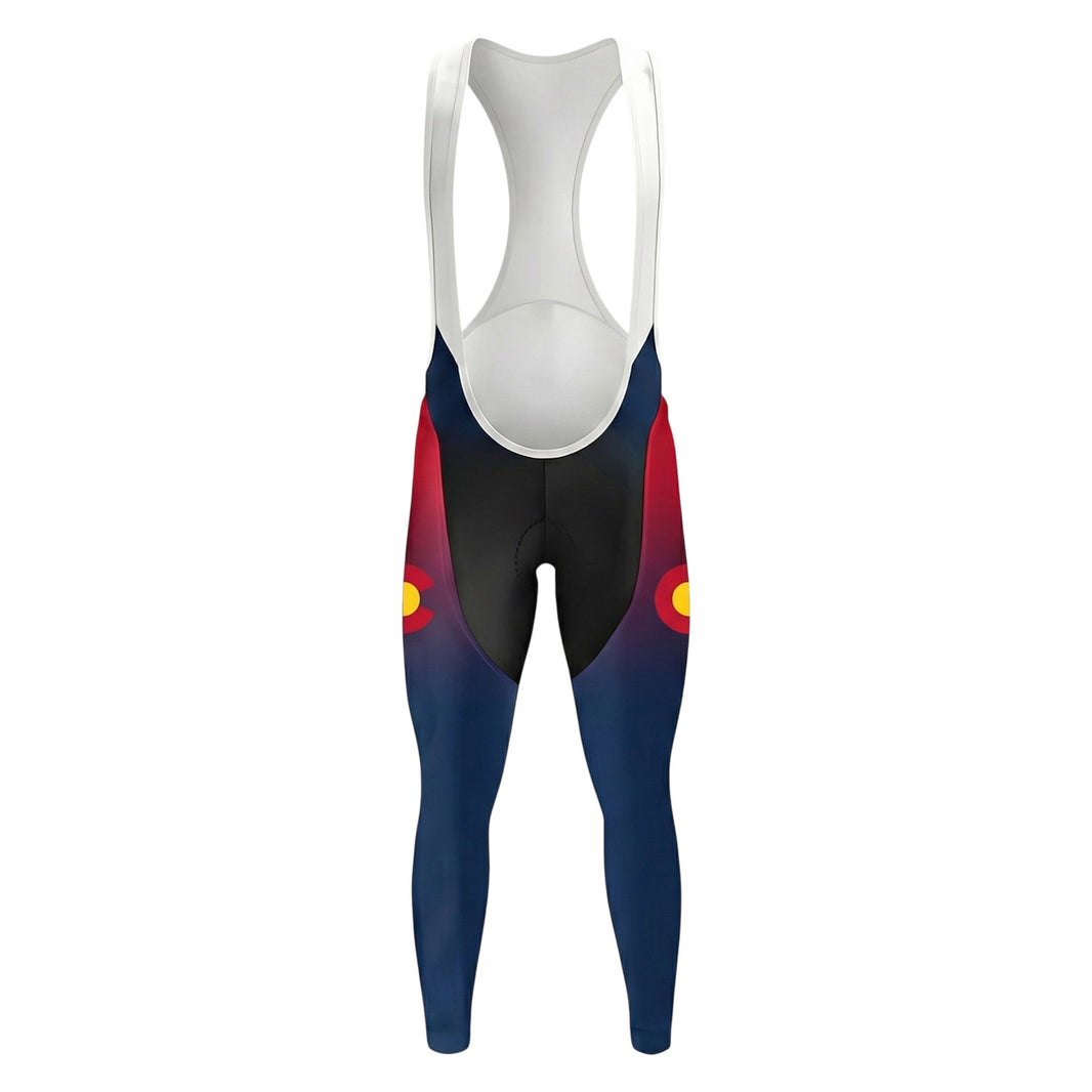 Colorado Rocky Mountain Long Sleeve Cycling Jersey, Colorado Bighorn Sheep Bike Long Jersey - Long Bib-White