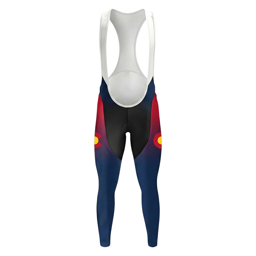 Colorado Rocky Mountain Long Sleeve Cycling Jersey, Colorado Bighorn Sheep Bike Long Jersey - Long Bib-White