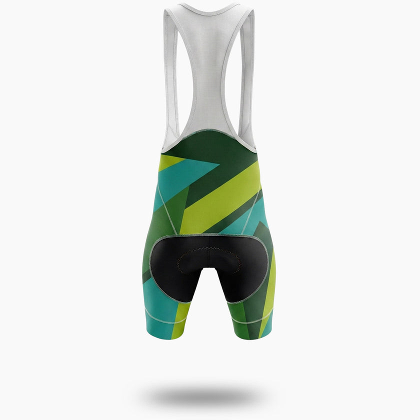 Custom Team Name & Logo Men's Cycling Jersey - Bib Shorts-White