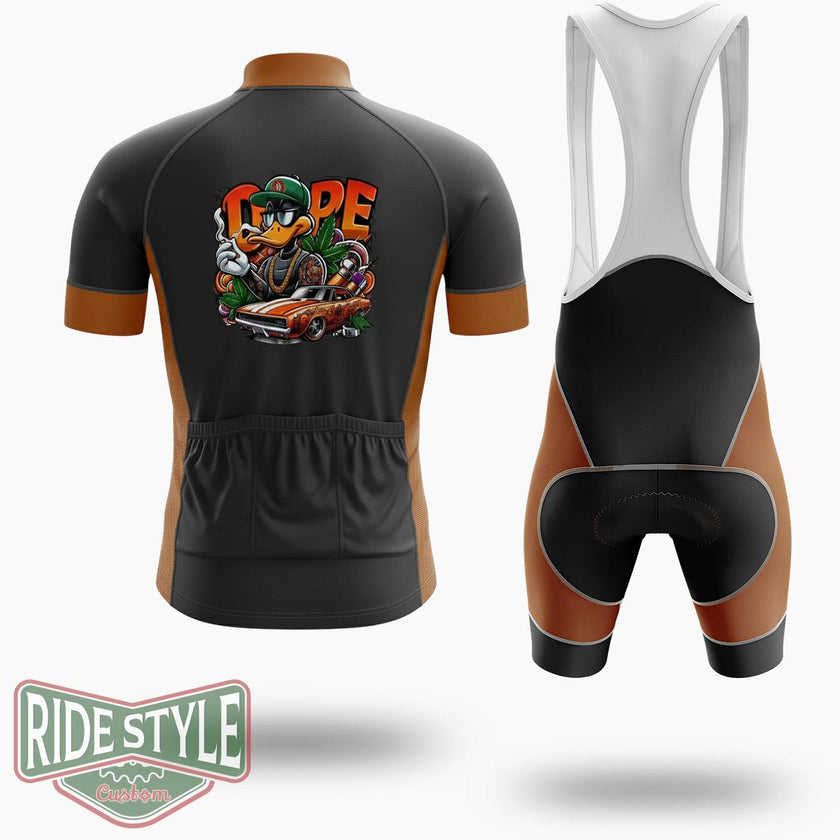 Daffy Duck Dope Cycling Jersey Kit - Short Sleeve Cycling Jersey Kit-White