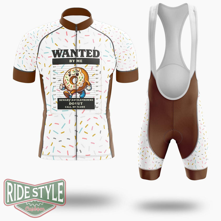 Donut Lover Cycling Jersey Kit, Bicycle Clothing Summer New - Short Sleeve Cycling Jersey Kit-White
