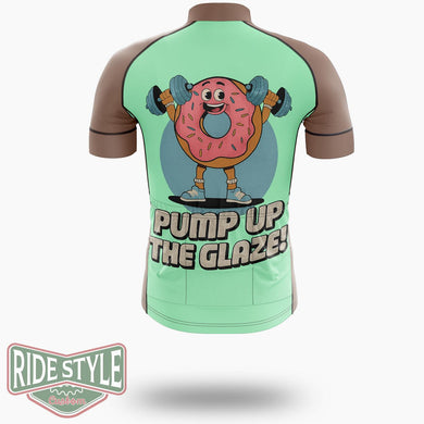 Donut Pump Up The Glaze Cycling Jersey Kit, Bicycle Clothing Summer New - Short Sleeve Cycling Jersey-White