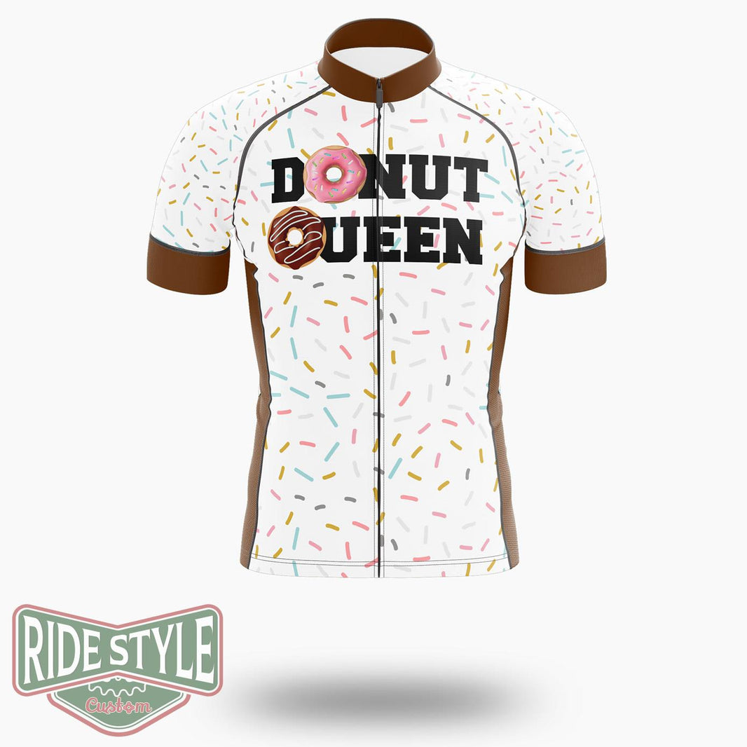 Donut Queen Cycling Jersey Kit, Bicycle Clothing Summer New - Short Sleeve Cycling Jersey-White